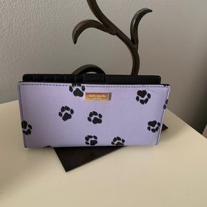 Kate Spade paw print wallet